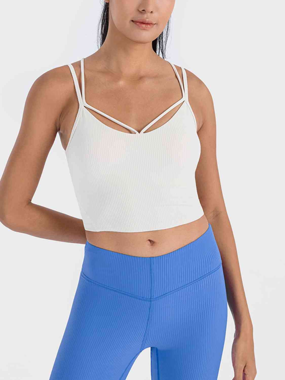 Double Strap Ribbed Sports Cami